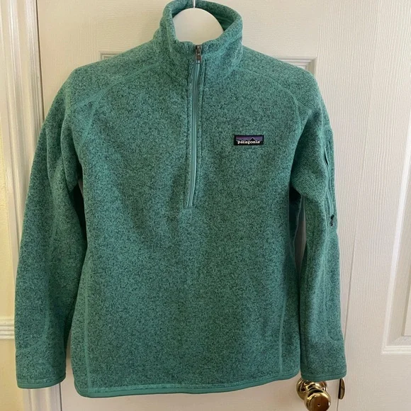 Patagonia Quarter-Zip Fleece Pullover - Seafoam Green - Picture 1 of 7
